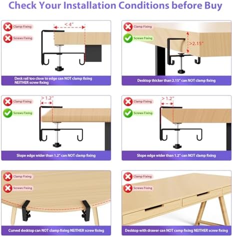 Univivi No Drill Under Desk Cable Management Tray, 36 inch Cable Management - Image 5