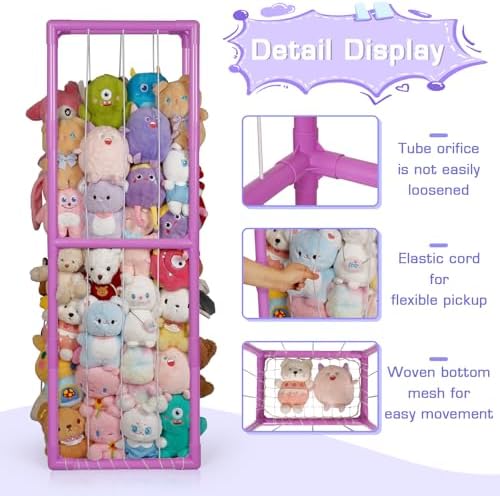 Stuffed Animal Storage Zoo Holder Space Save, PVC Stuffed Animal Organizer - Image 2