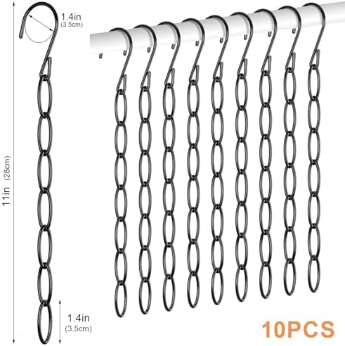 NiHome Space Saving Hangers 10-Pack, Metal Closet Organizer with Safety Cap - Image 2