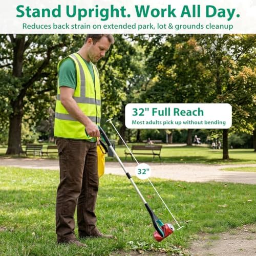 4 Pack 32 Inch Grabber Reacher Tool, Heavy Duty Trash Grabber Tool - Image 6