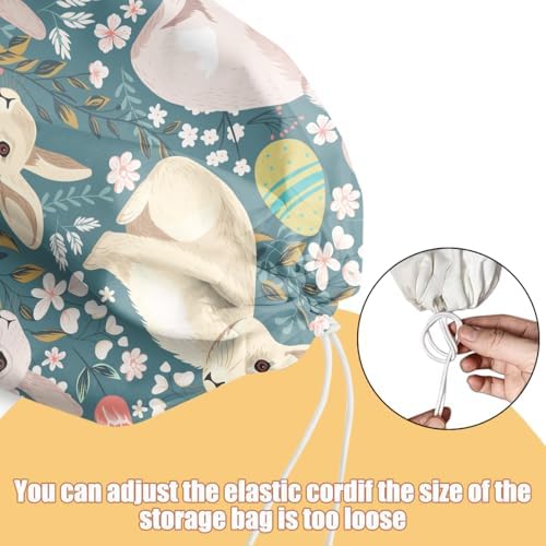 Rabbit Bunny Plastic Bag Holder, Bunny Gifts Wall Mount Grocery Bag Holder - Image 4