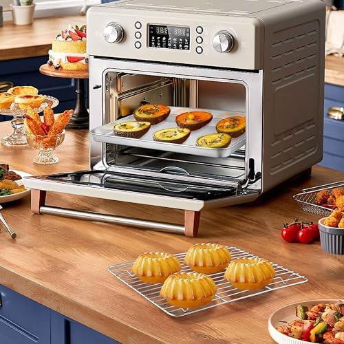 Homikit 9x7 Inches Mini Stainless Steel Baking Sheet with Cooling Rack Set - Image 3