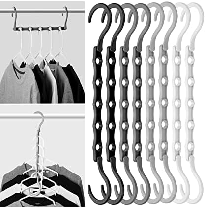 Mr. Pen- Space Saving Hangers, 8 pcs, 360° Rotating Hooks by MrPen