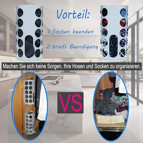 Wall-Mounted Plastic Bag Holder (2 Pack) - Multi-Use Kitchen Organizer for Grocery Bags, Socks & Underwear | Space-Saving Design with Adhesive & Screws - Image 5