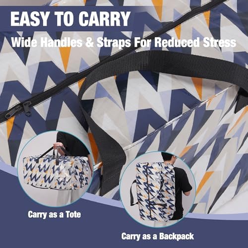 WORKPRO 6 Pack Extra Large Moving Bags with Backpack Straps & Handles - Image 3