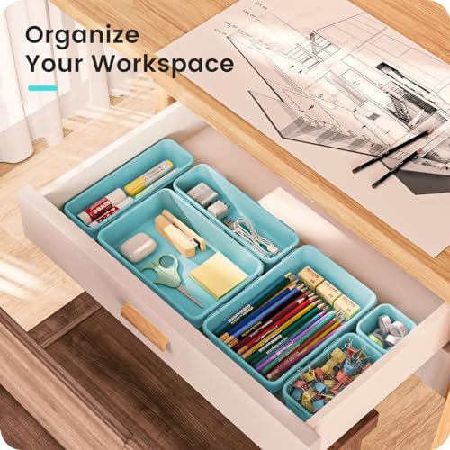 A-LuGei 【Military Grade】 Drawer Organizer for Vanity Bathroom Makeup Desk - Image 5