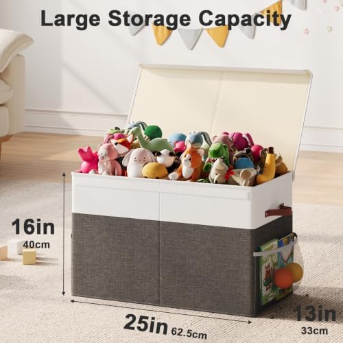 Large Toy Storage Box with Lid, Toy Chest Organizer Bin for Kids - Image 2