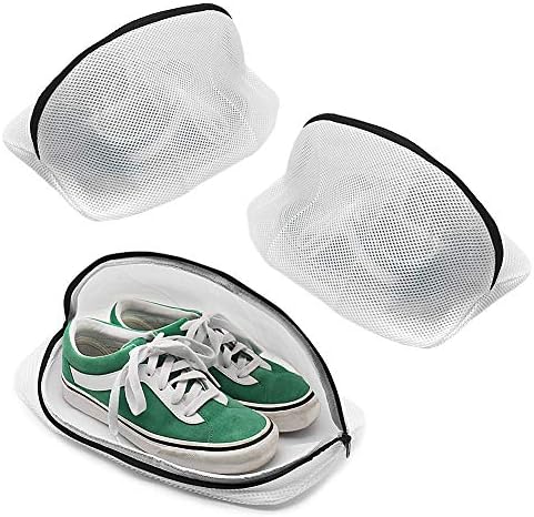 Tenn Well 3Pcs Mesh Laundry Bags For Shoes Sneakers Fits Size 12 by TennWell