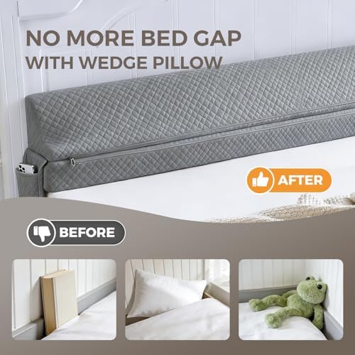 Bed Wedge Gap Filler California King, Mattress Gap Filler, 72×10×6 in - Image 2