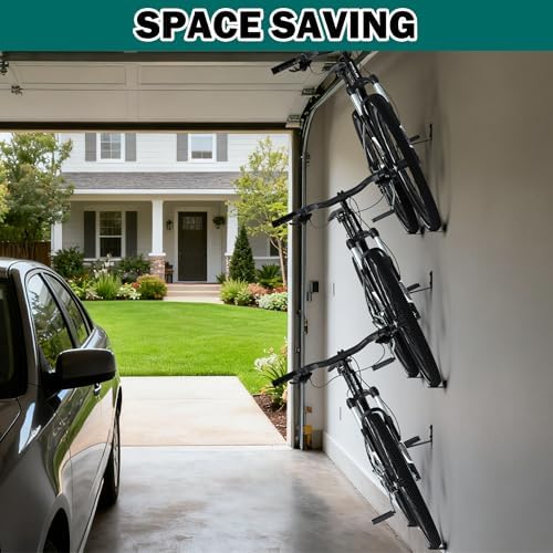 EVERHANGER Wall Mount Bike Pedal Hanger, Heavy-duty Garage Bike Rack - Image 6