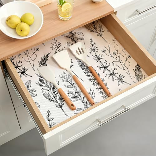 Quttisay Shelf Liner Non Adhesive Kitchen Drawer Liner 17.3in x 16.4ft - Image 5