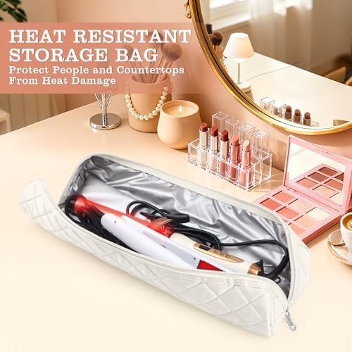 Suafrnut Large Heat Resistant Hot Hair Tools Organizer Bag(17.7" x 3.9") - Image 2