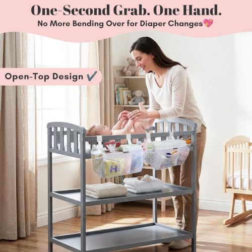 2-Pack Hanging Diaper Organizer for Crib, Playpen, Bassinet & Pack n Play - Image 5