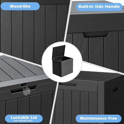 Outdoor Storage Box Waterproof, 35 Gallon Deck Box for Patio Storage - Image 5