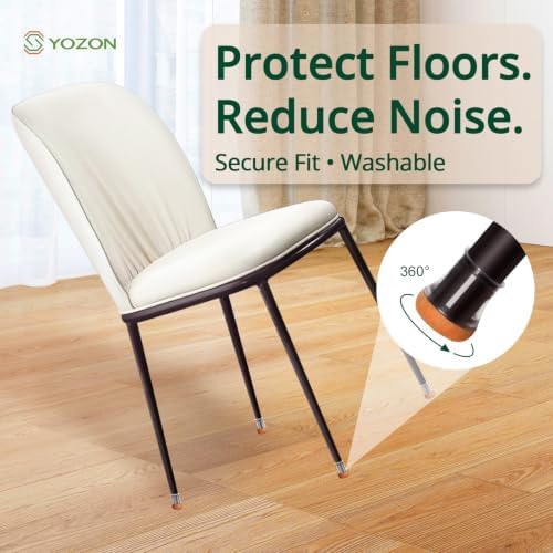 YOZON Chair Leg Floor Protectors Felt Silicone Caps Strengthen Bottom - Image 3