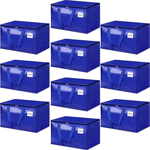 HomeHacks Moving Bags, 125L-10 Pack Heavy Duty Moving Totes by HomeHacks