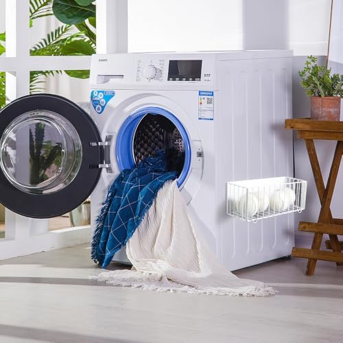 Picowe Large Dryer Ball Organizer Magnetic Storage Bin, Foldable Magnetic Dryer Ball Holder for Laundry Room Organization and Storage to Hold 4-6 Dryer Balls, Without Balls（White,M） - Image 4