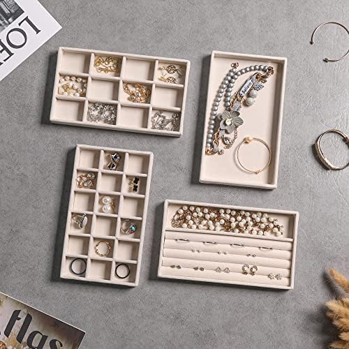 Frebeauty Jewelry Trays for Drawer,Set of 6 Jewelry Organizer and Storage - Image 5