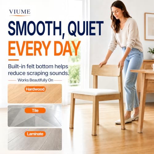 24 Pcs Chair Leg Floor Protectors for Hardwood Floors Rectangle - Image 3