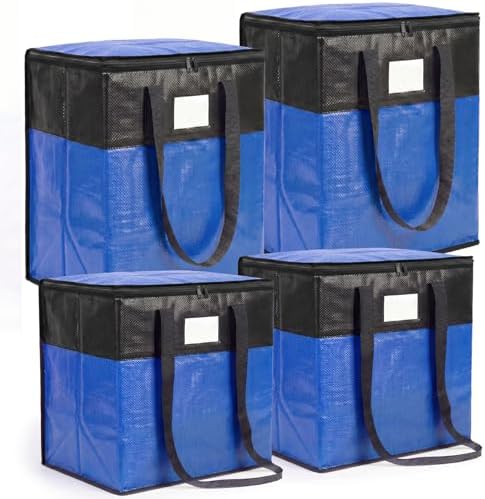 4Pack (110L*2+180L*2) Extra Large Moving Bags, Blue by Unknown