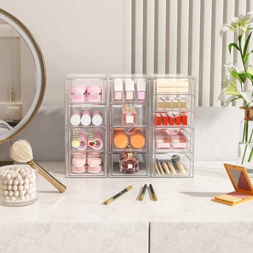 ARSTPEOE Acrylic 13-Drawer Storage & Makeup Organizer for Desk, Bath - Image 2