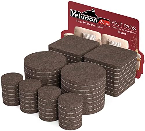 Felt Furniture Pads for Hardwood Floors -Yelanon Felt Pads for Chair Legs by Yelanon