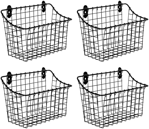 Vintage Living® Cabinet & Wall Mount Basket - Large (Pack of 4) by Unknown
