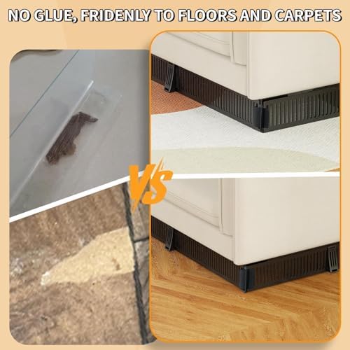 Under Couch Blocker for Pets & Toys, 3.2" Tall, Fits Gaps 1.6"–3.2", 12 PK - Image 6