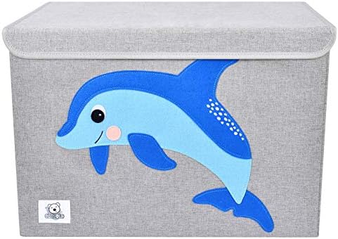 Large Toy Box Storage with Lid, Foldable Fabric Toy Chest Storage for Kids - Image 2