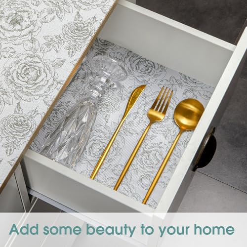 Drawer and Shelf Liner for Kitchen Cabinets, Rose, 18IN X 20FT - Image 2