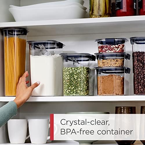 Rubbermaid Brilliance Airtight Cereal Food Storage Container, Shatterproof, BPA-Free and Dishwasher-Safe, 32oz Capacity - Image 2