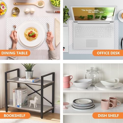 Shelf Liners for Kitchen Cabinets Non Adhensive, Clear 35.4"× 236.2" - Image 2