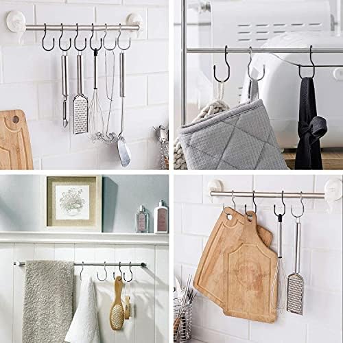 Unique Twist Design Bag Hanger Purse Hooks - 5 Inch Large Size Closet Rod Hooks for Hanging Bags, Purses, Handbags, Belts, Scarves, Hats, Clothes, Pans and Pots (12 Pack) - Image 3
