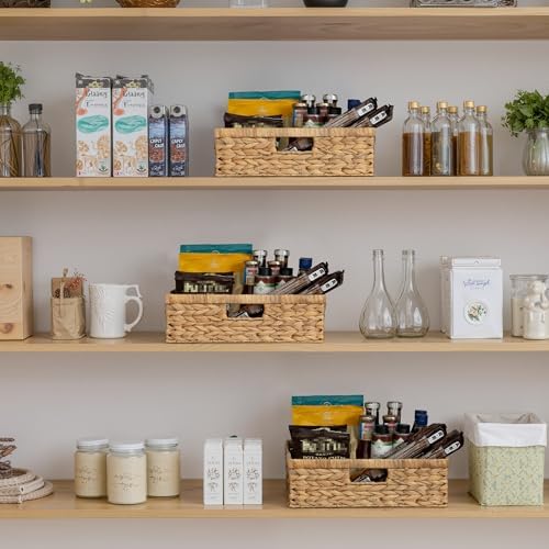 StorageWorks Wicker Storage Baskets for Shelves, Pantry Baskets, 1-Pack - Image 5