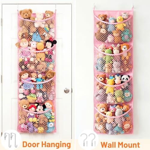 Ofiray-home Cotton Over The Door Stuffed Animal Storage - Image 5