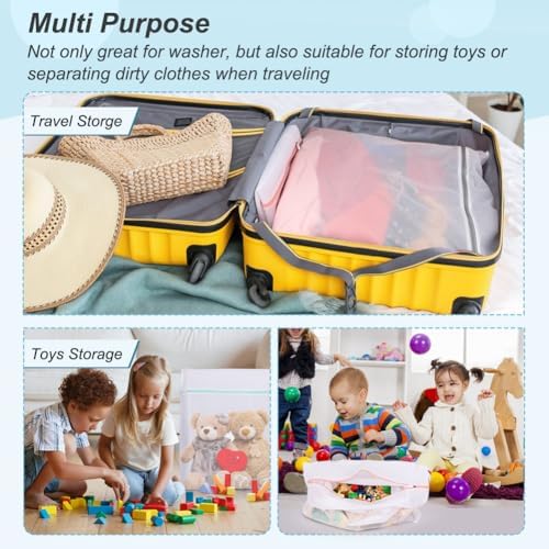 Tenn Well 3Pk 20x23" Mesh Laundry Bags Large Lingerie for Delicates - Image 7
