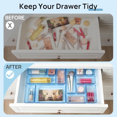 Vtopmart 25 Pack Plastic Drawer Organizers with Non-slip Rubber Pads - Image 3