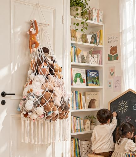 Stuffed animal net Hammock - Large 44'' H, Space-Saving (Black) - Image 5