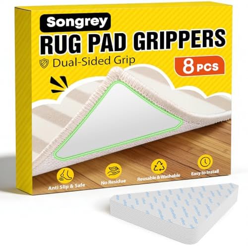 Songrey Rug Corner Grippers for Hardwood Floor 8PCS by Unknown