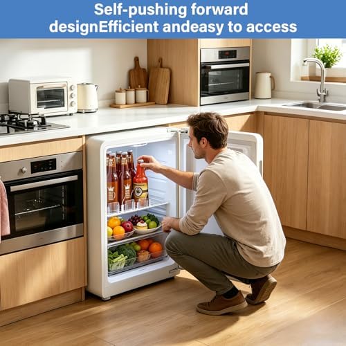 Drink Organizer for Fridge,12oz - Soda Can Dispenser for Refrigerator,Width Adjustable,Automatic Pusher Glide (White 10" D, 1ROW) - Image 2