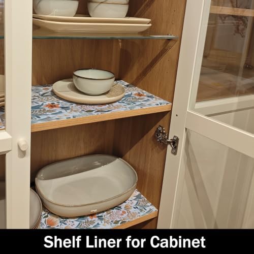 Floral Non-Slip Shelf Cabinet Drawer Liner, 16IN x 10FT - Image 4