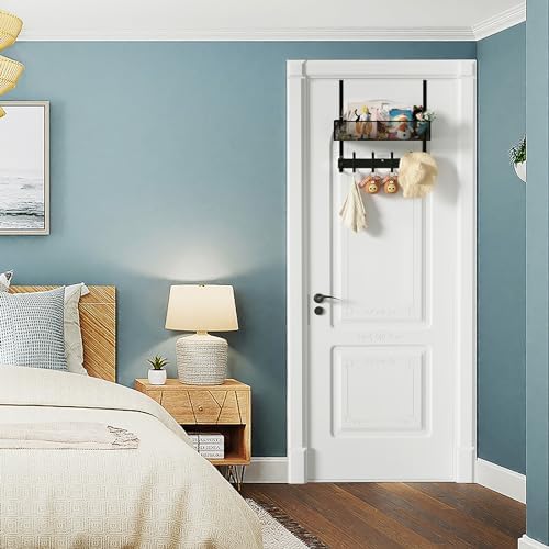 LUCYCAZ Over The Door Hooks Organizer,Back Door Storage with Coat Hooks - Image 7