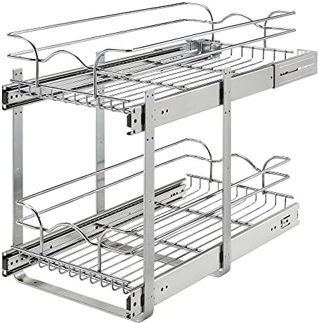Rev-A-Shelf Pullout Organizer for Cabinets, Min Opening Width of 11.5" by Rev-A-Shelf