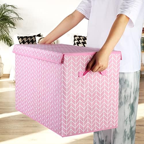 Large Toy Storage Box Chest for Kids, Sturdy Toy Box Bin Baskets with Lid - Image 5