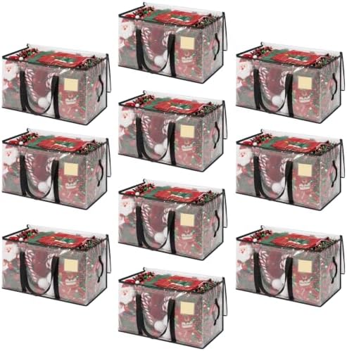 Clear Moving Bags Heavy Duty Extra Large 10-Pack, 110 LBS Load Storage Bag by Unknown