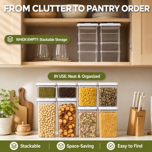 16-Piece Airtight Food Storage Containers, 8 Containers and 8 Lids - Image 5
