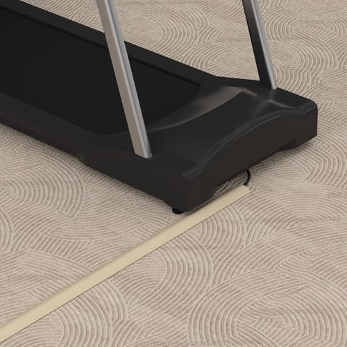 ZhiYo 4ft Floor Cord Cover, Cable Cavity 0.6" W x 0.32" H, Ivory Beige - Image 4