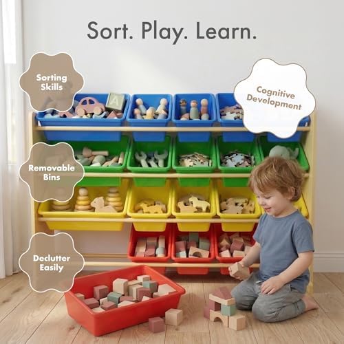 Humble Crew Kids Toy Organizer with 20 Bins, 4 Tier Storage for Playroom - Image 5