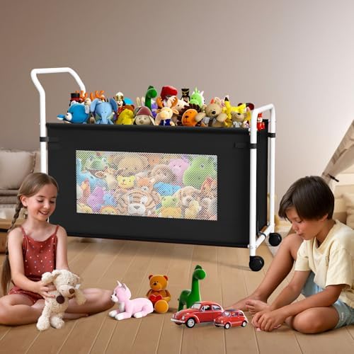 KEEGH Extra Large Toy Box for Kids, Heavy Duty Toy Storage Organizer, Black - Image 2