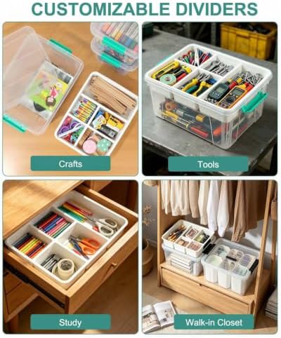 EOENVIVS Craft Organizers and Storage Container Art Supply Organizer,17 QT - Image 6